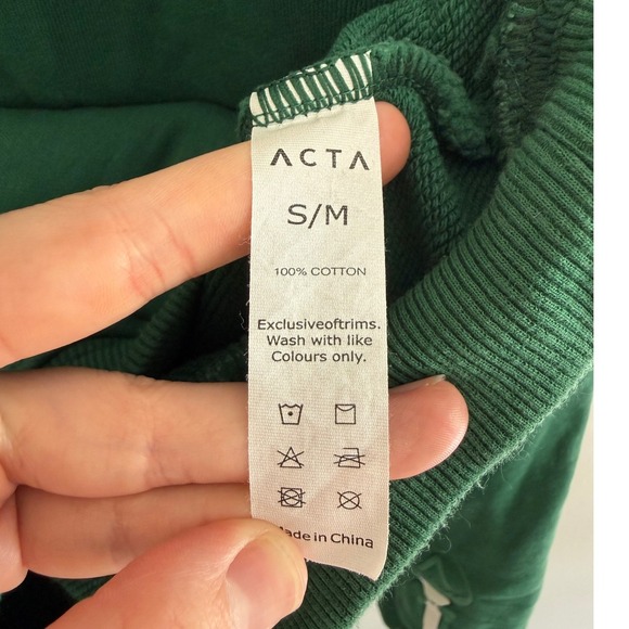 ACTA Womens Tee Time Golf Hoodie Forest Green Graphic Pullover Sweatshirt Sz S/M - Picture 10 of 10